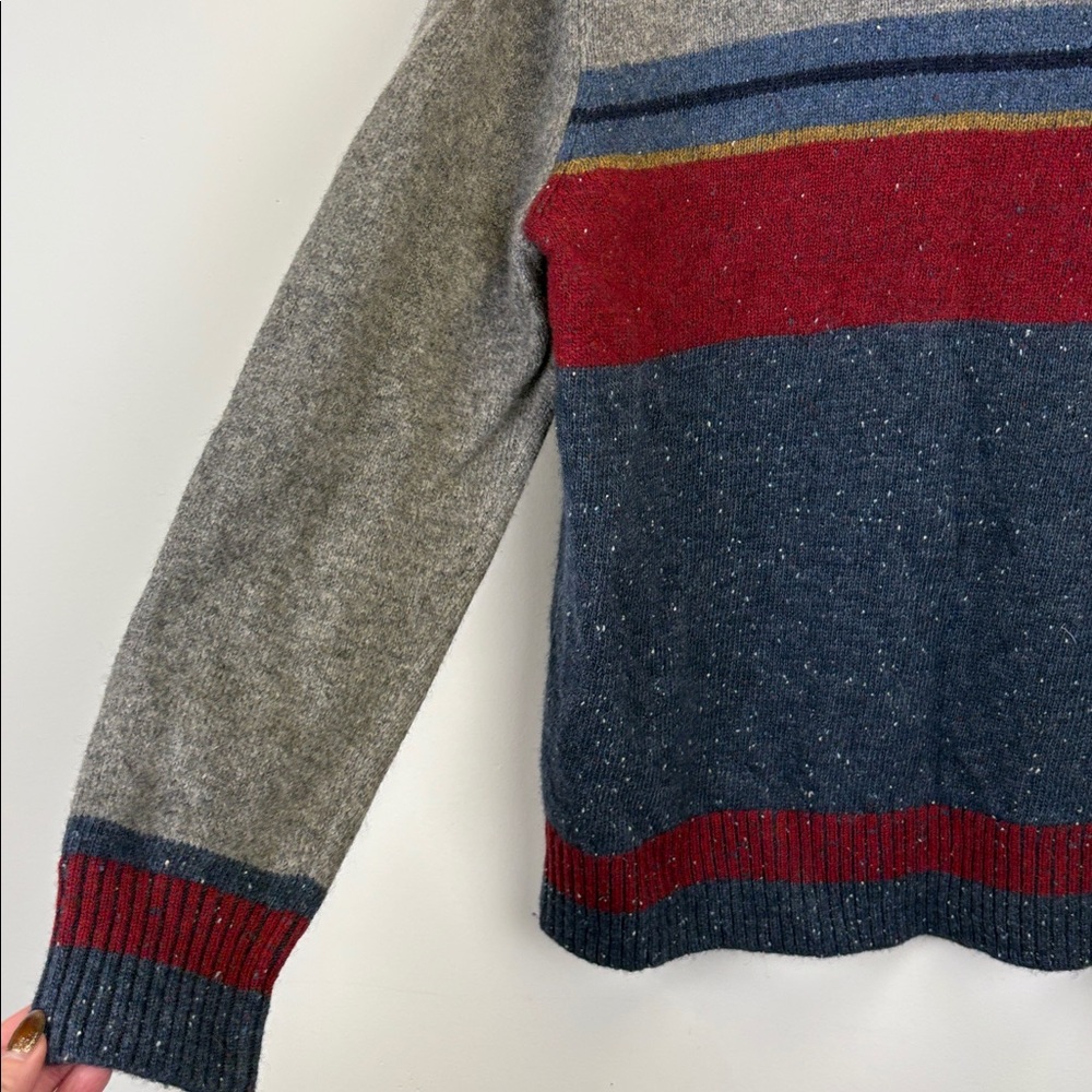 Pendleton Lambswool Striped Turtleneck Sweater Si… - image 7